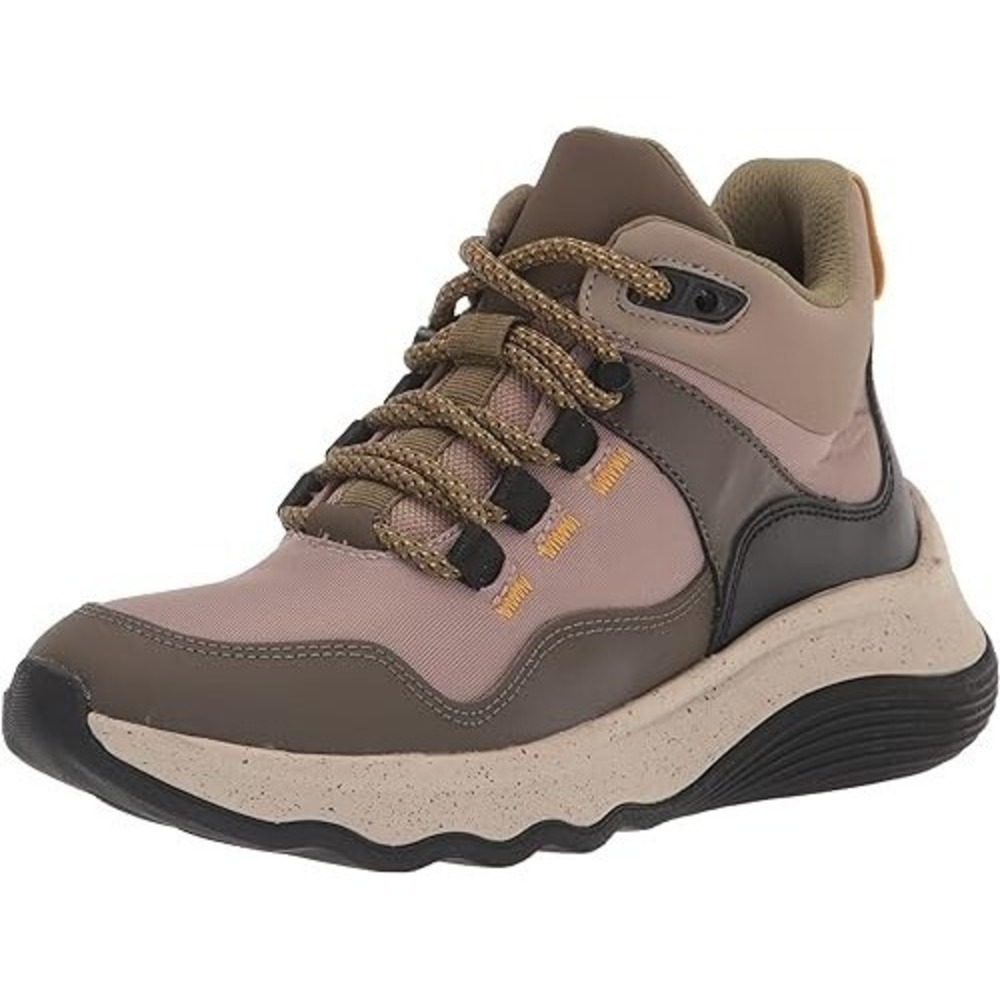 Clarks Womens  6 W Jaunt Lo Dark Olive‎ Mix Ankle Lace Up NEW Leather